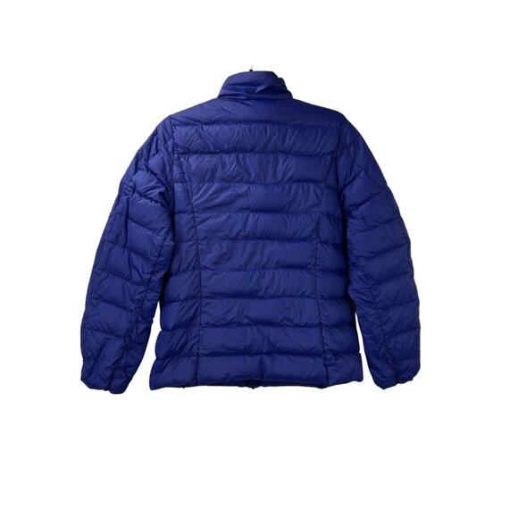 Eddie Bauer Jacket Womens Medium Blue Down EB650 Fill Feather Puffer Lightweight - Picture 2 of 16